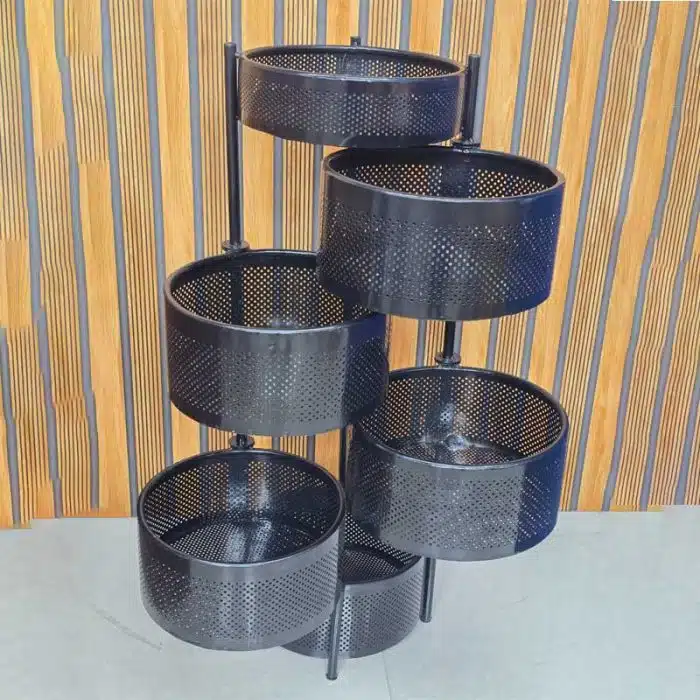 6 Layer Round Shape Kitchen Rack - Image 1