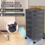 6 Layer Square Shape Kitchen Rack - Image 8