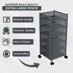 6 Layer Square Shape Kitchen Rack - Image 6