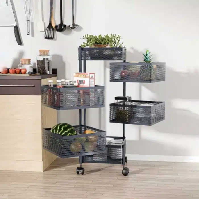 6 Layer Square Shape Kitchen Rack - Image 3