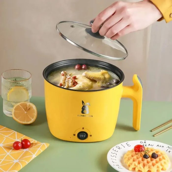 Prestige 22cm  Kitchen Electric Cooking Pot with Steamer - Image 2