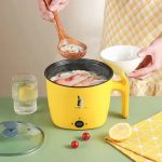 Prestige 22cm  Kitchen Electric Cooking Pot with Steamer - Image 3