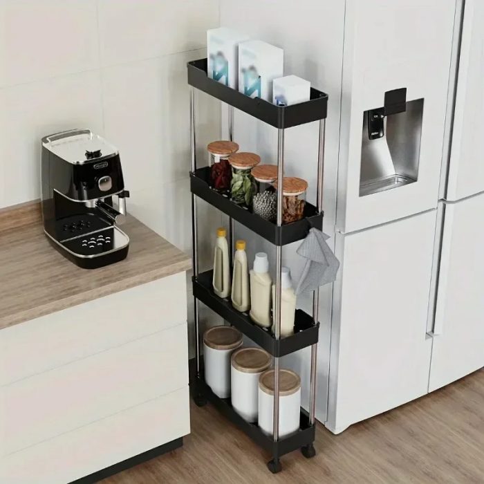 download (54) Narrow Type Multi Purpose Gap Storage Trolly Rack - Image 1