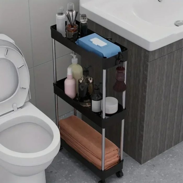 Narrow Type Multi Purpose Gap Storage Trolly Rack - Image 2