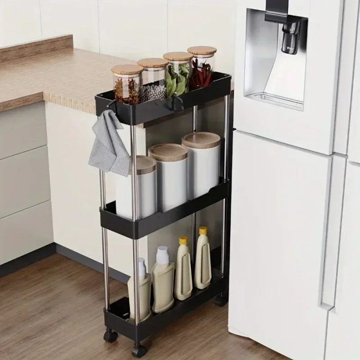 Narrow Type Multi Purpose Gap Storage Trolly Rack - Image 5