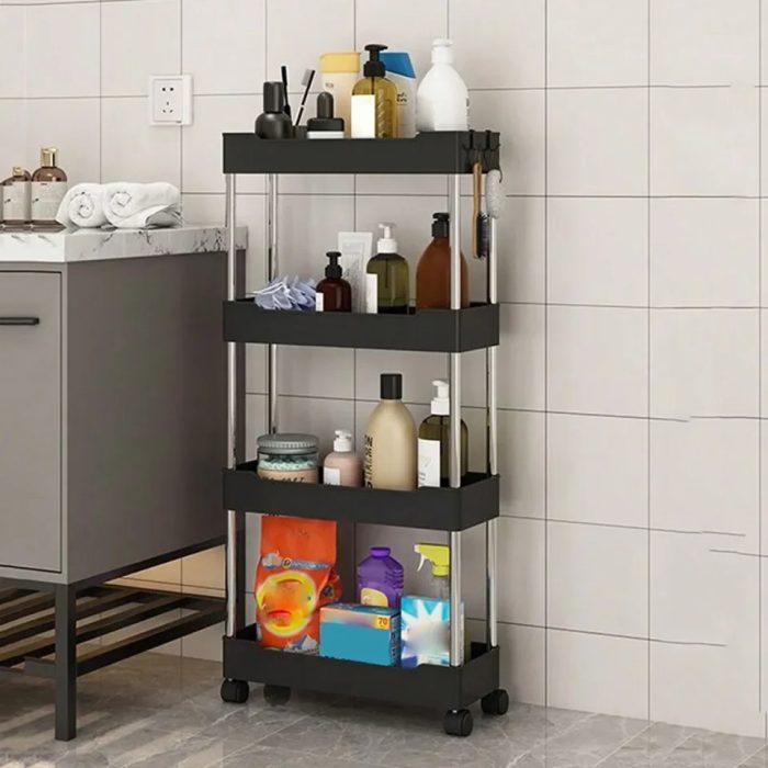 Narrow Type Multi Purpose Gap Storage Trolly Rack - Image 4