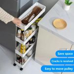 Narrow Type Multi Purpose Gap Storage Trolly Rack - Image 8